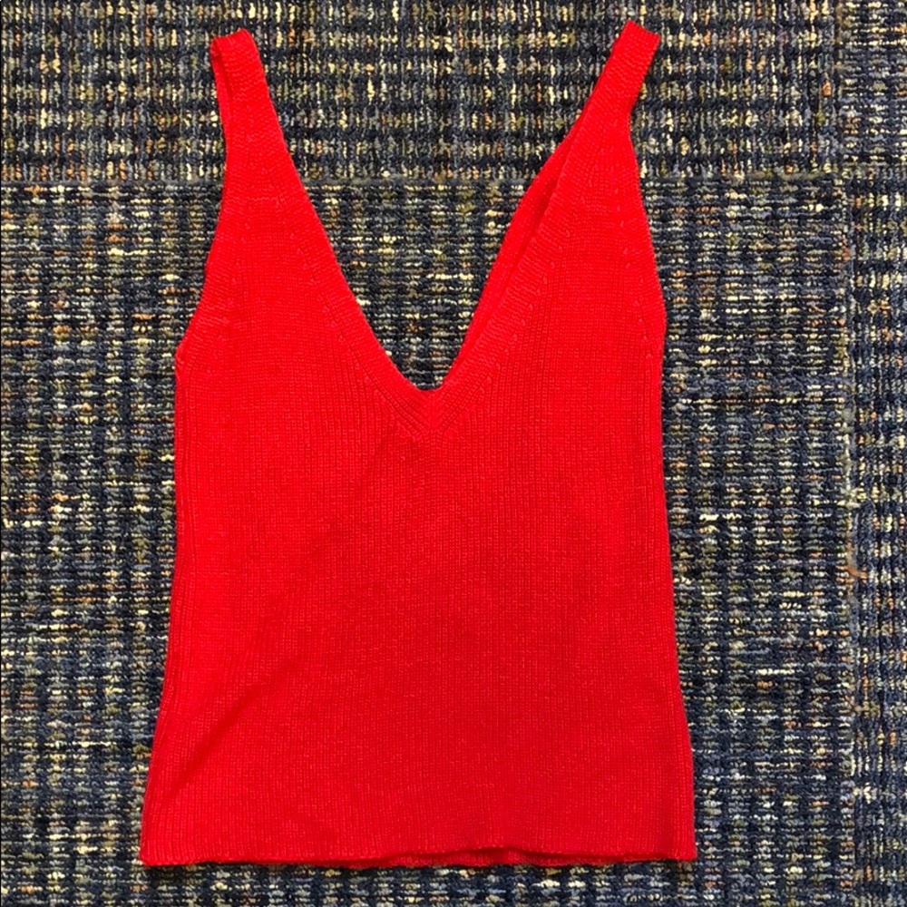 Brandy Melville red tank top